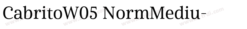 CabritoW05 NormMediu字体转换